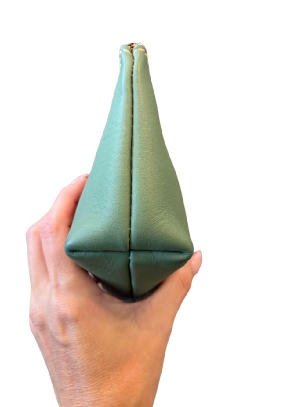 Portland Leather Sage Green Leather Utility Pouch - Unicorn retired color - Picture 4 of 7